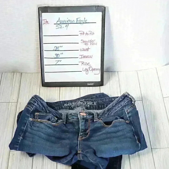 American Eagle Outfitters Size 4 skinny stretch low rise jeans - Picture 15 of 16